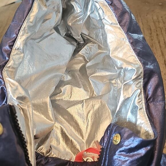 Metallic navy puffer jacket Size 4-5 Crewcuts Everyday - Picture 11 of 13